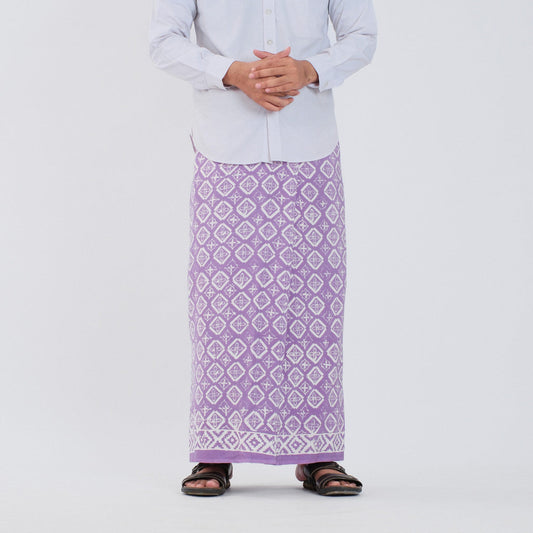 Sarung Batik Cap Pastel Monokrom Rayon Surya Teja SPM-13