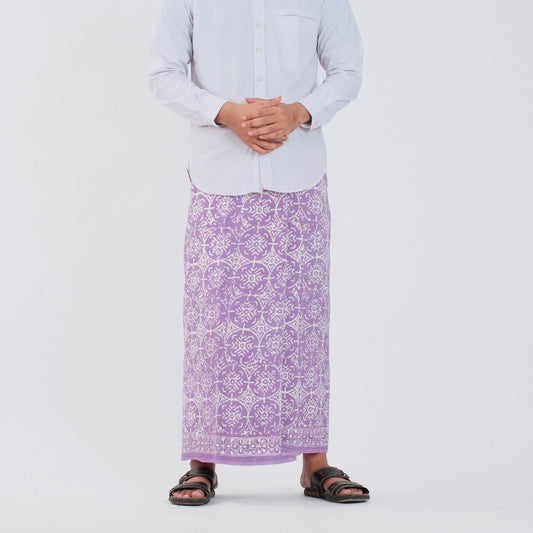 Sarung Batik Cap Pastel Monokrom Rayon Surya Teja SPM-3