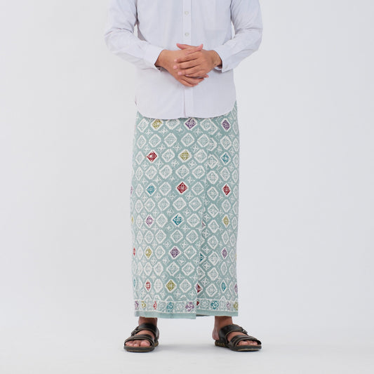 Sarung Batik Cap Pastel Colet Rayon Surya Teja SPC-14