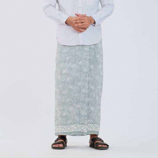 Sarung Batik Cap Pastel Monokrom Rayon Surya Teja SPM-19