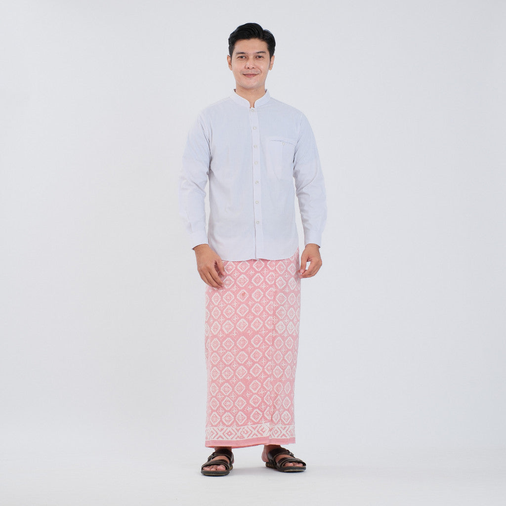 Sarung Batik Cap Pastel Monokrom Rayon Surya Teja SPM-15