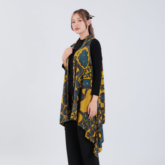 Outer Batik Tanpa Lengan Modern Wanita Rayon Premium Surya Teja Pekalongan OB-2