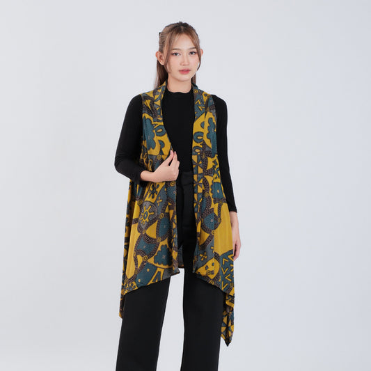 Outer Batik Tanpa Lengan Modern Wanita Rayon Premium Surya Teja Pekalongan OB-2
