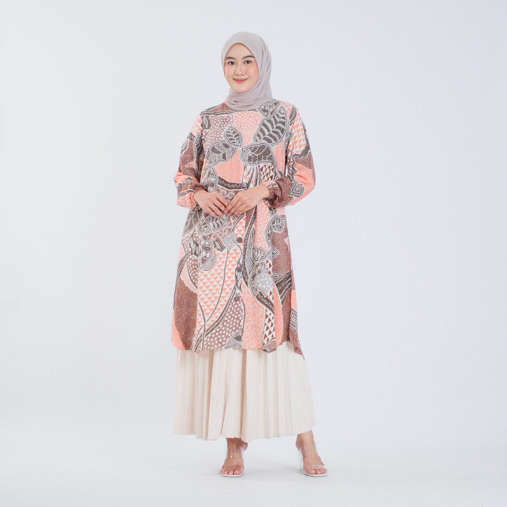 Atasan Batik Wanita Tunik Rayon Surya Teja Pekalongan TS-6