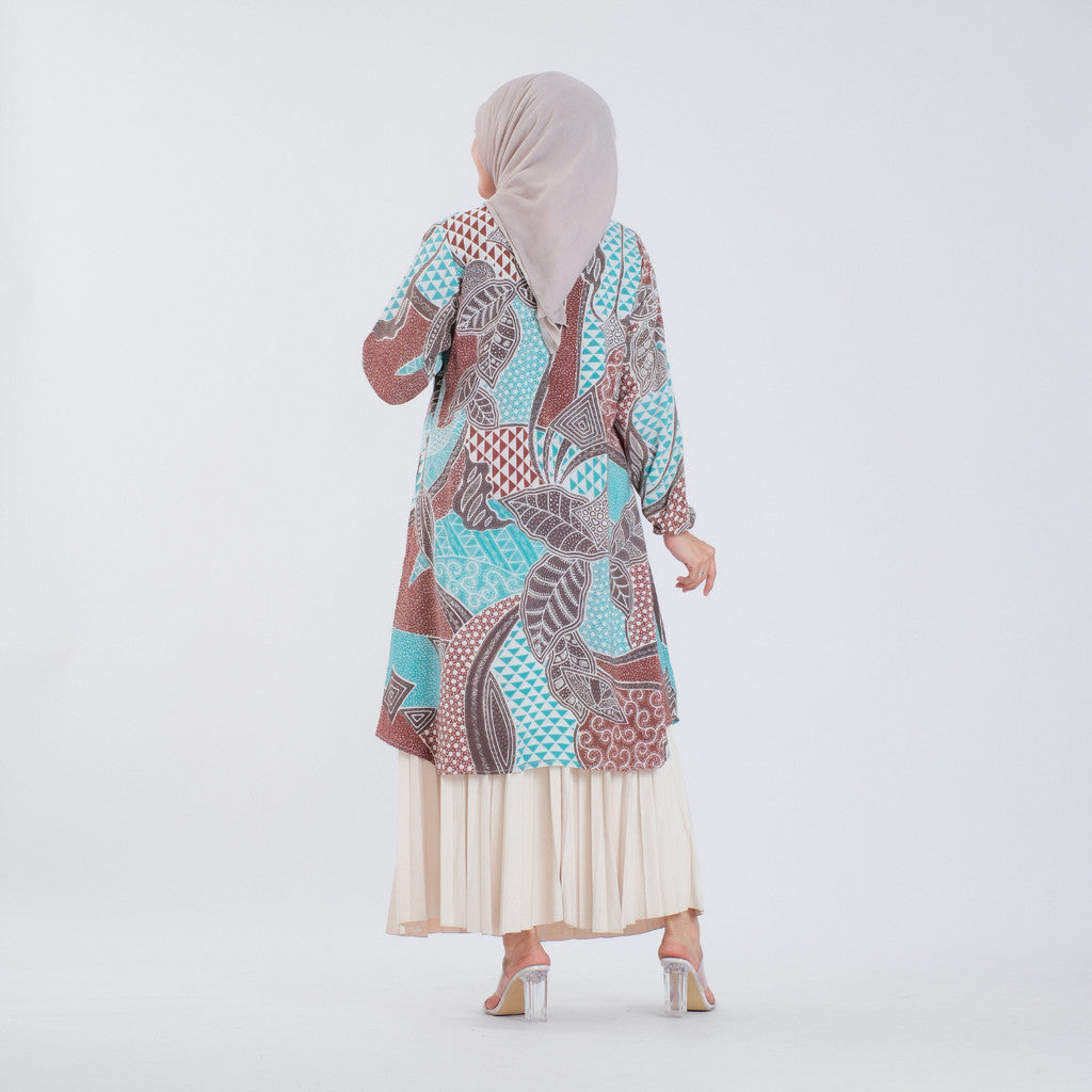 Atasan Batik Wanita Tunik Rayon Surya Teja Pekalongan TS-7