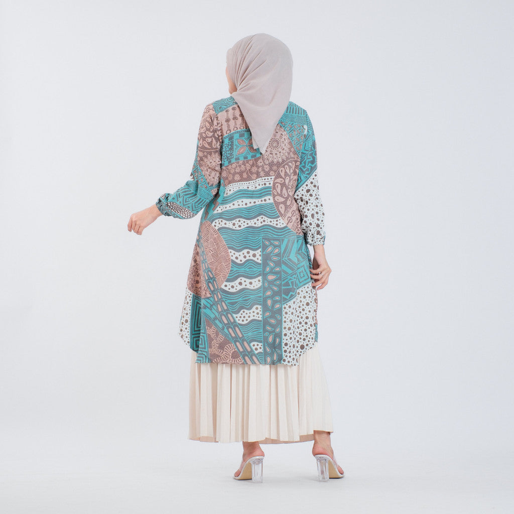Atasan Batik Wanita Tunik Rayon Surya Teja Pekalongan TS-3