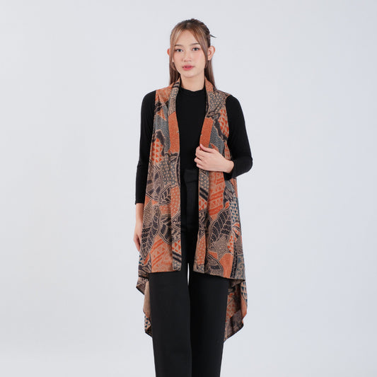 Outer Batik Tanpa Lengan Modern Wanita Rayon Premium Surya Teja Pekalongan OB-3