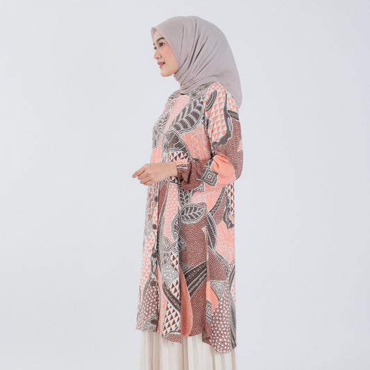Atasan Batik Wanita Tunik Rayon Surya Teja Pekalongan TS-6