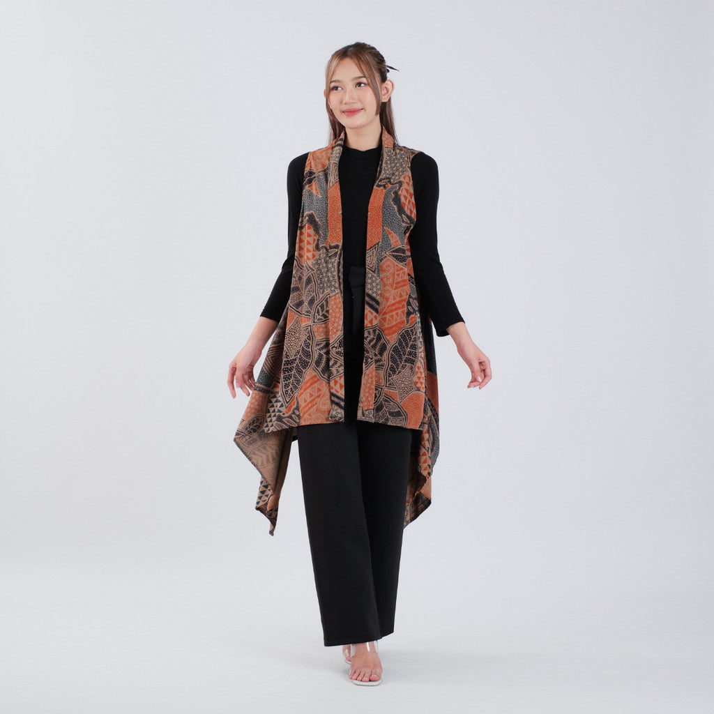 Outer Batik Tanpa Lengan Modern Wanita Rayon Premium Surya Teja Pekalongan OB-3
