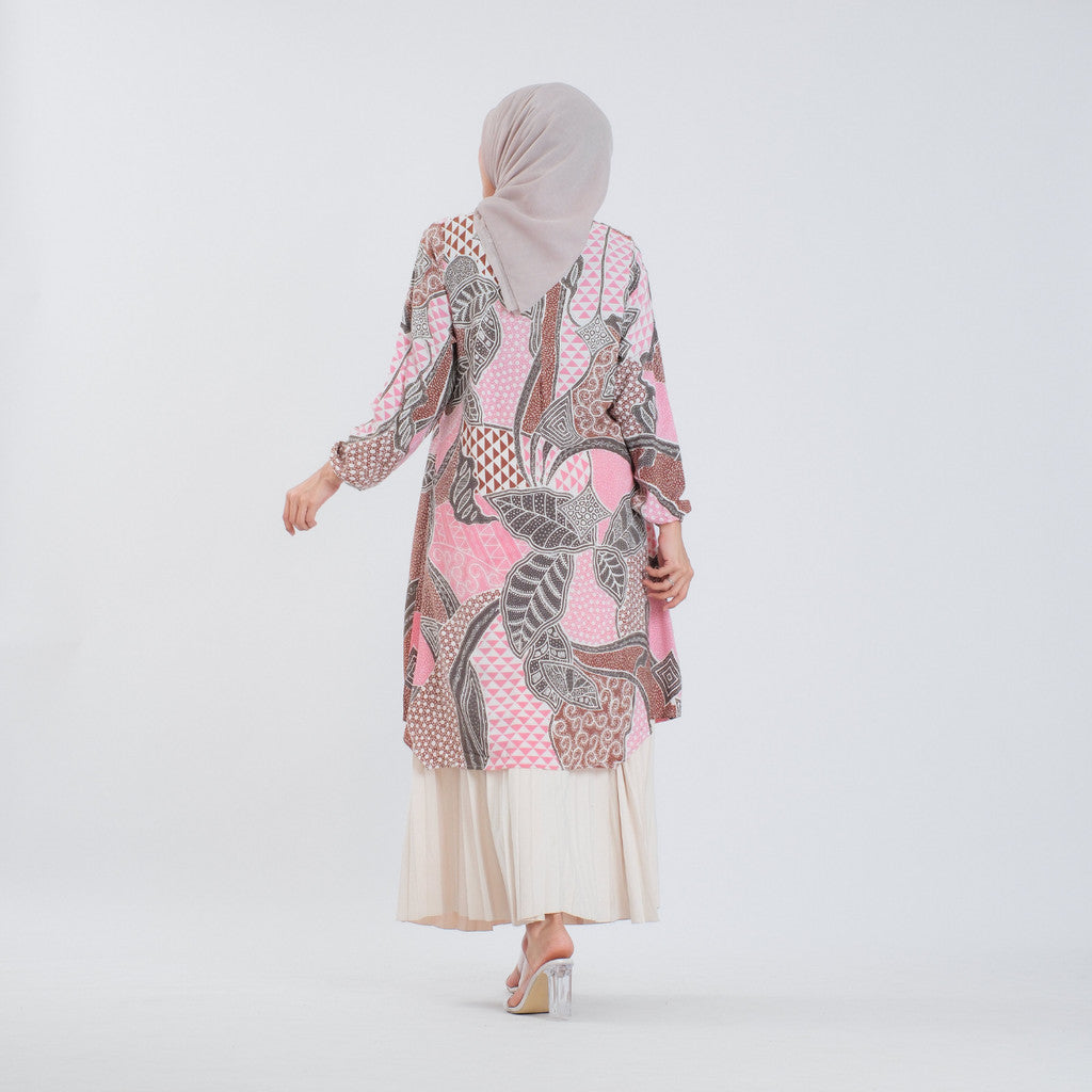 Atasan Batik Wanita Tunik Rayon Surya Teja Pekalongan TS-10