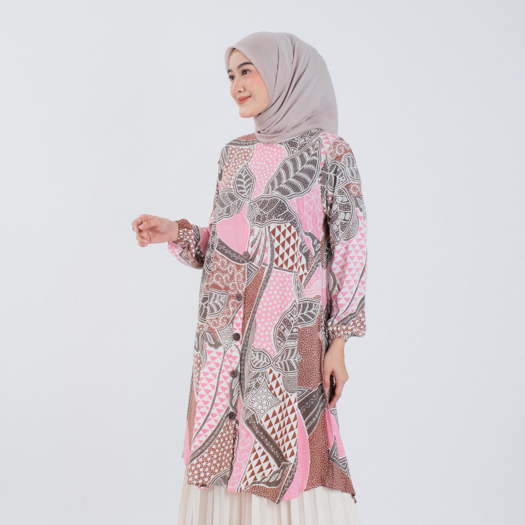 Atasan Batik Wanita Tunik Rayon Surya Teja Pekalongan TS-10